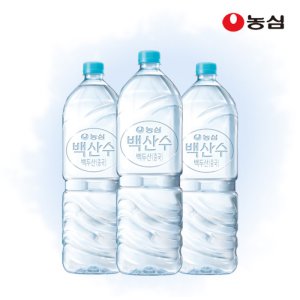 농심 백산수 무라벨 2L 18병 생수